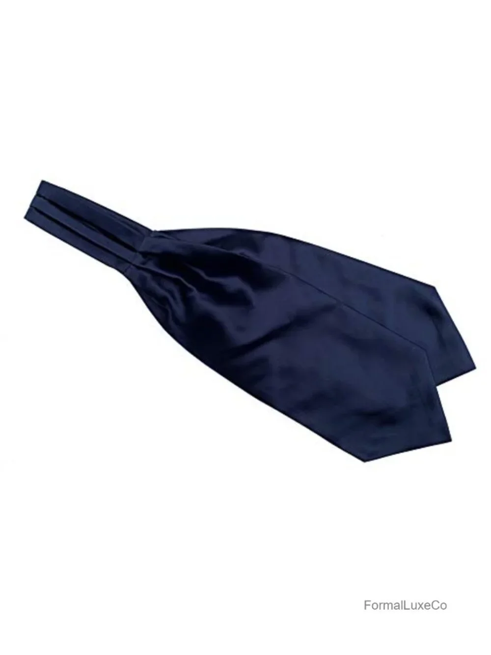 Men's Classic Solid Silk Cravat Tie Jacquard Woven Ascot Business Fashion